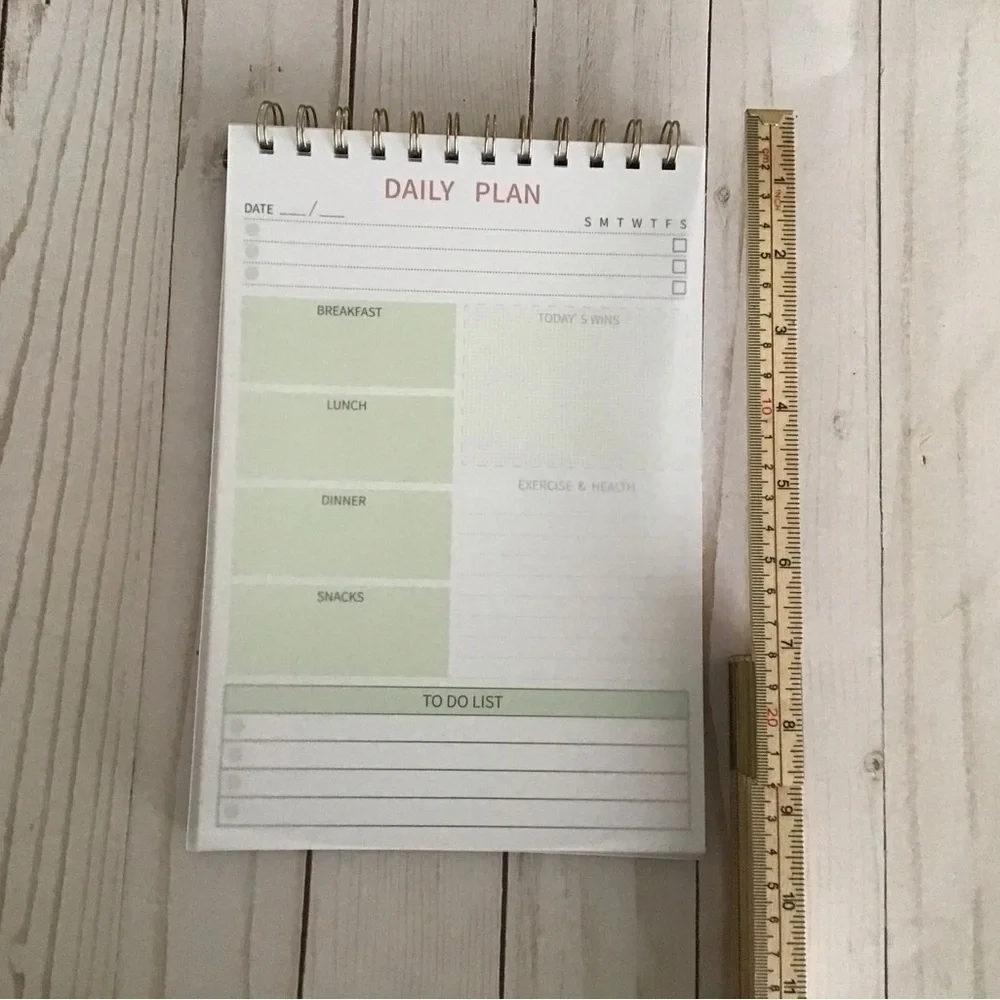 Daily Plan / To Do Spiral Notebook. UNDATED -- BRAND NEW